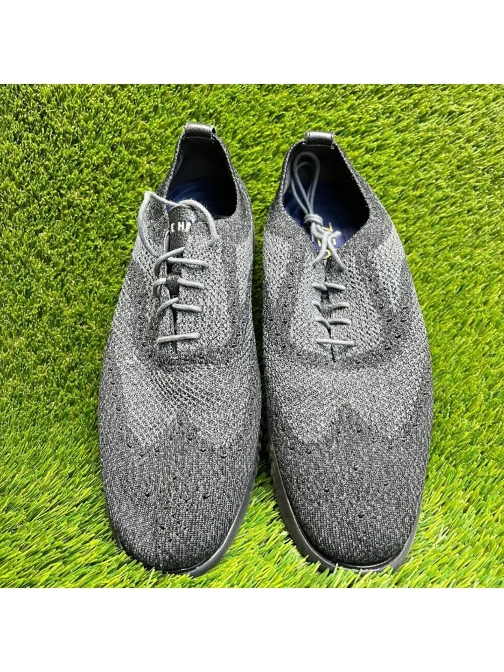 Cole Haan 2.Zerogrand Stitchlite Mens Size 12 Black Gray Casual Oxford Shoes